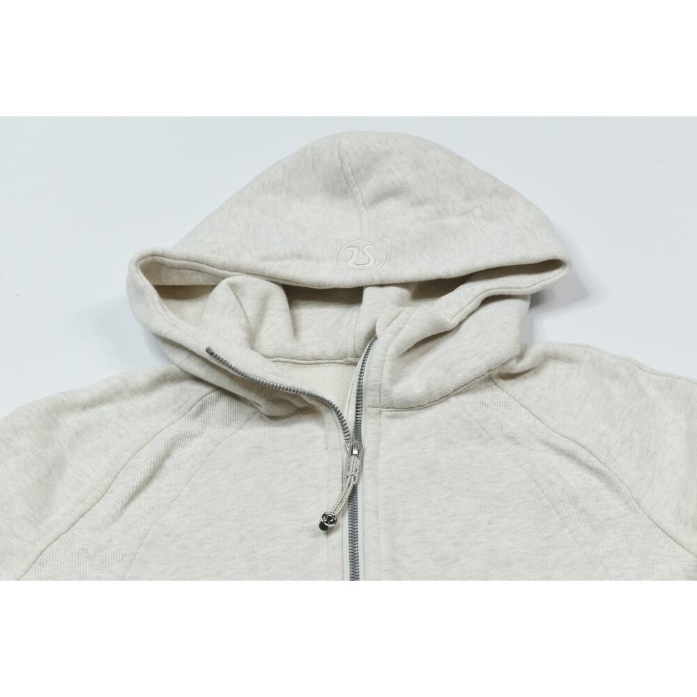 Lululemon Scuba Oversized 1/2 Zip Hoodie Womens XS/S Beige Long Sleeve - Picture 3 of 12